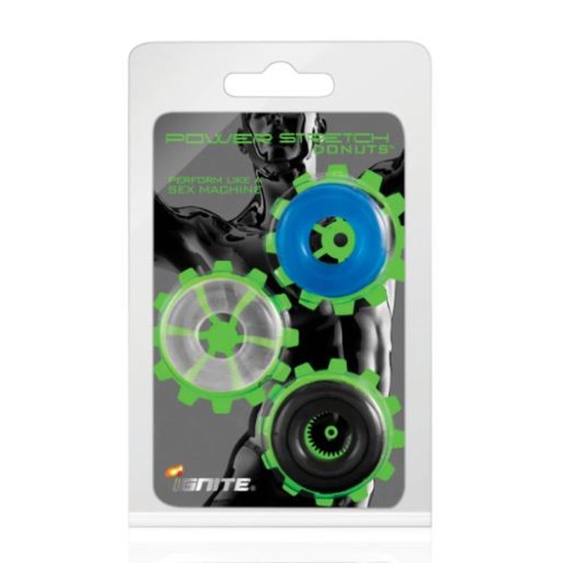 Power Stretch Donuts 3 Pc Multi Colour Si Novelties